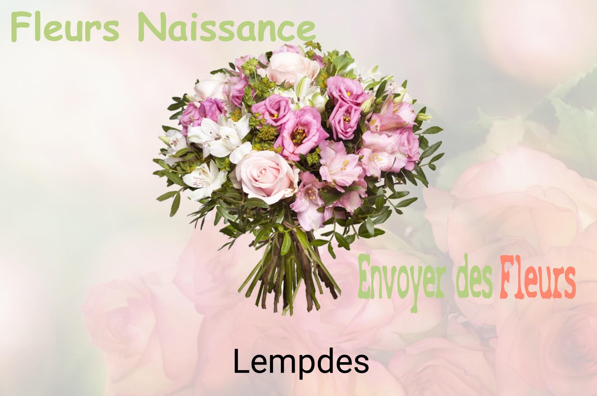 Bouquet de fleurs de naissance livré à Lempdes